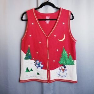 Ugly Christmas sweater vest